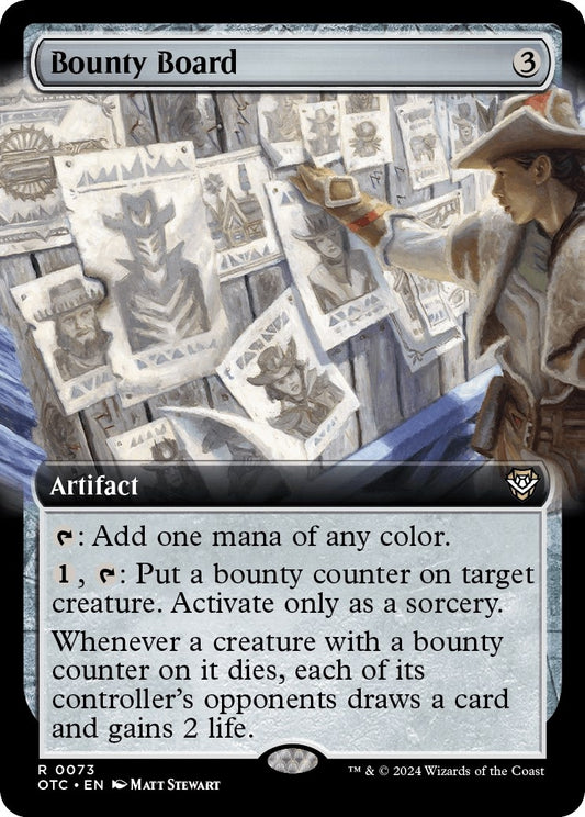 Image for Bounty Board (Extended Art) (73) (Commander: Outlaws of Thunder Junction) - Magic: The Gathering