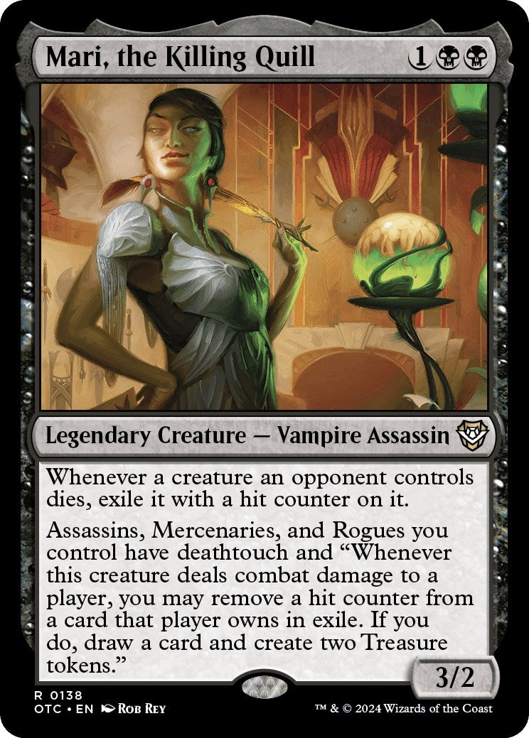 Image for Mari, the Killing Quill (138) (Commander: Outlaws of Thunder Junction) - Magic: The Gathering