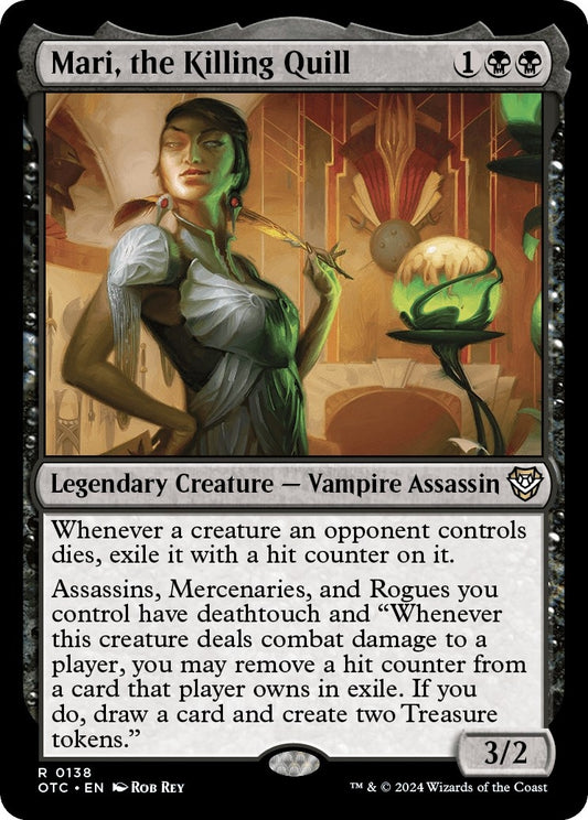 Image for Mari, the Killing Quill (138) (Commander: Outlaws of Thunder Junction) - Magic: The Gathering