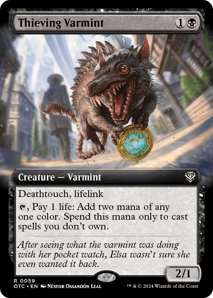 Image for Thieving Varmint (Extended Art) (59) (Commander: Outlaws of Thunder Junction) - Magic: The Gathering