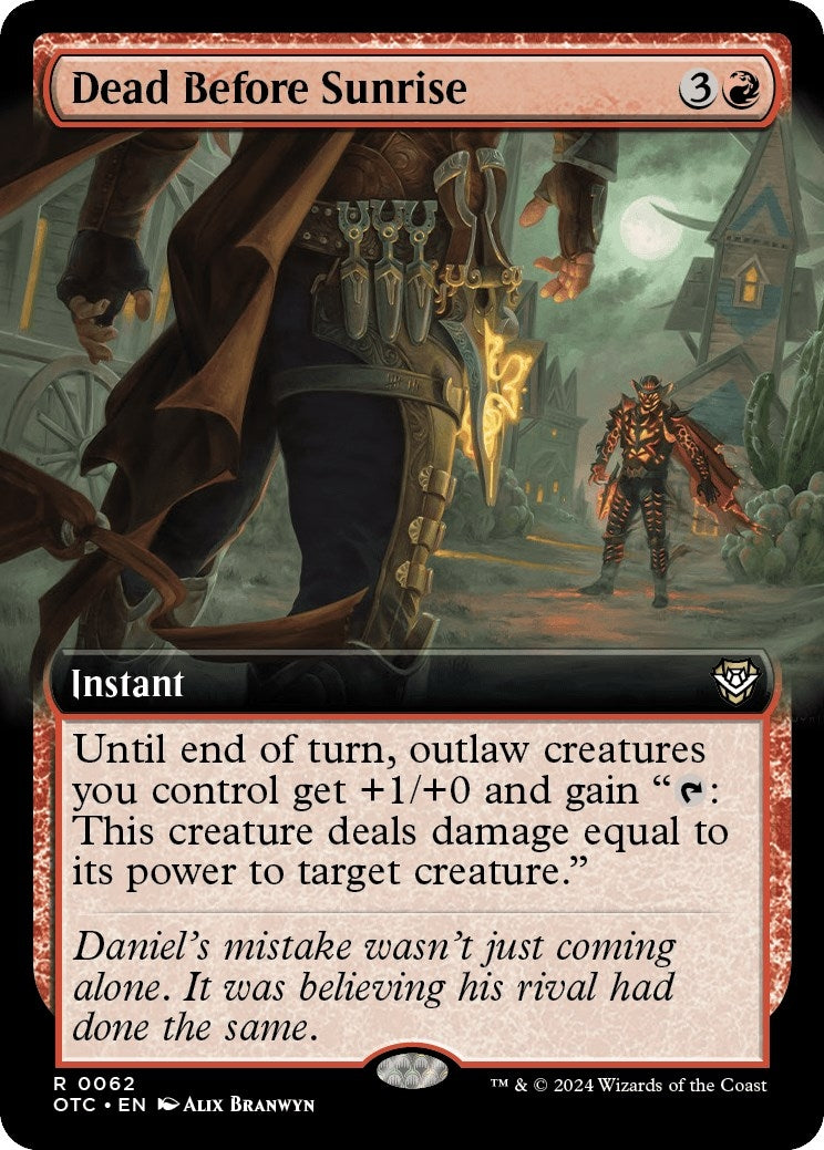 Image for Dead Before Sunrise (Extended Art) (62) (Commander: Outlaws of Thunder Junction) - Magic: The Gathering