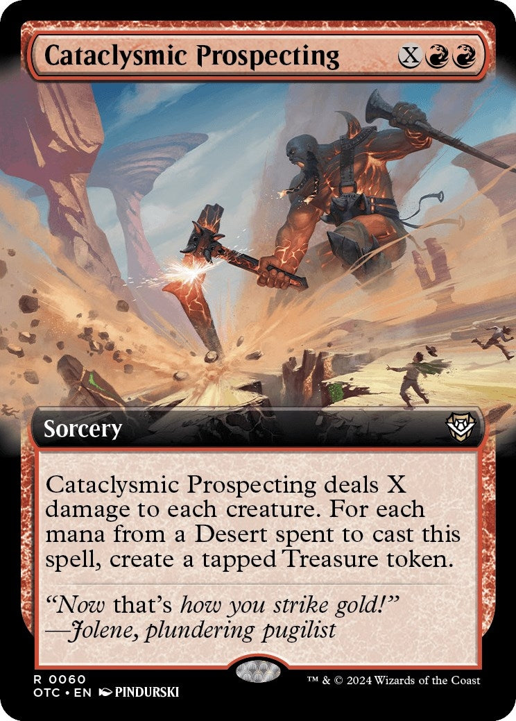 Image for Cataclysmic Prospecting (Extended Art) (60) (Commander: Outlaws of Thunder Junction) - Magic: The Gathering