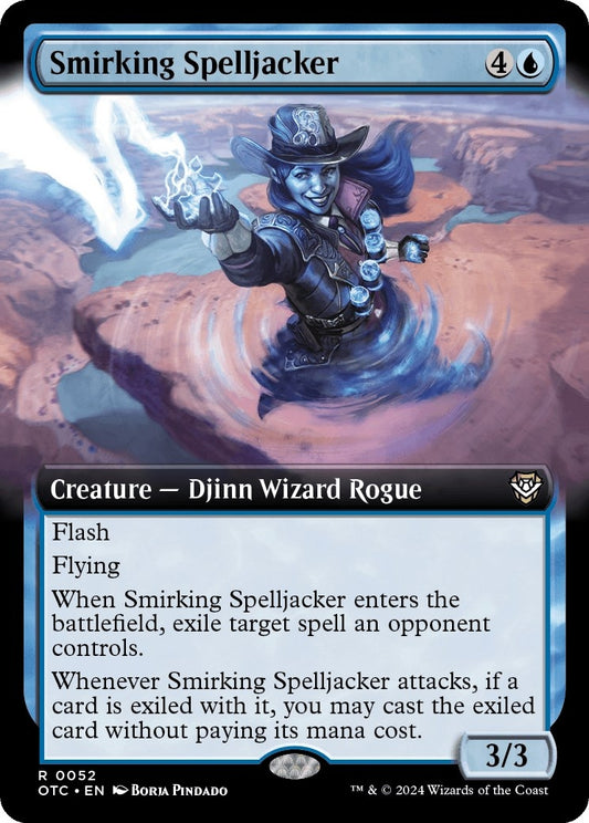 Image for Smirking Spelljacker (Extended Art) (52) (Commander: Outlaws of Thunder Junction) - Magic: The Gathering