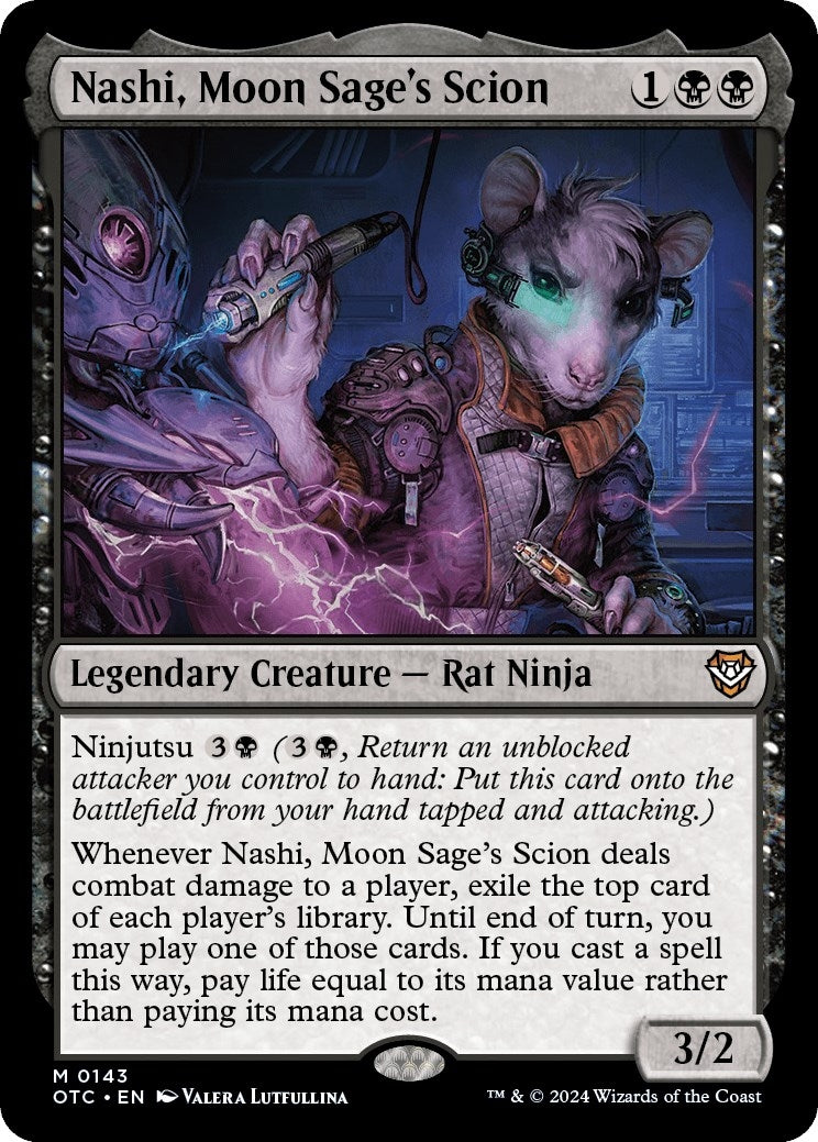 Image for Nashi, Moon Sage's Scion (143) (Commander: Outlaws of Thunder Junction) - Magic: The Gathering