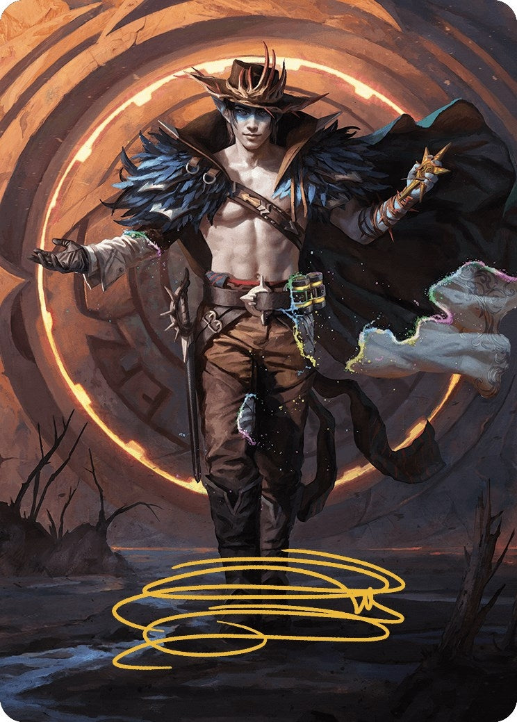 Image for Oko, the Ringleader Art Card (29/54) (Gold-Stamped Signature) (29) (Art Series: Outlaws of Thunder Junction) - Magic: The Gathering