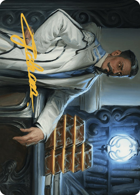 Image for Baron Bertram Graywater Art Card (Gold-Stamped Signature) (19) (Art Series: Outlaws of Thunder Junction) - Magic: The Gathering