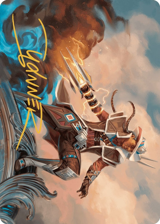 Image for Annie Flash, the Veteran Art Card (Gold-Stamped Signature) (17) (Art Series: Outlaws of Thunder Junction) - Magic: The Gathering