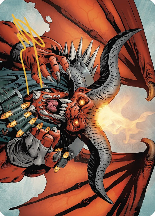 Image for Rakdos, the Muscle Art Card (Gold-Stamped Signature) (53) (Art Series: Outlaws of Thunder Junction) - Magic: The Gathering