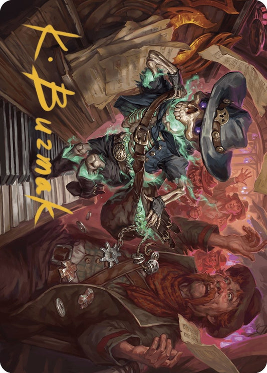 Image for Tinybones, the Pickpocket Art Card (Gold-Stamped Signature) (10) (Art Series: Outlaws of Thunder Junction) - Magic: The Gathering