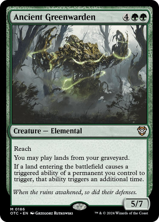 Image for Ancient Greenwarden (186) (Commander: Outlaws of Thunder Junction) - Magic: The Gathering