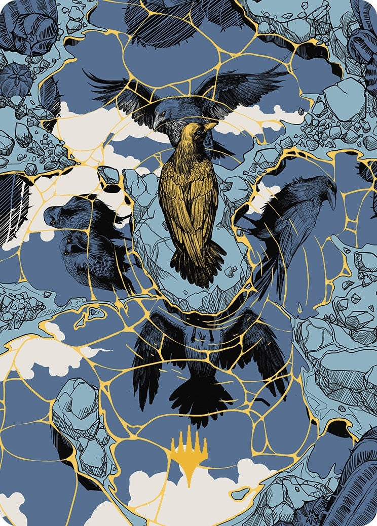 Image for Fractured Identity Art Card (Gold-Stamped Planeswalker Symbol) (46) (Art Series: Outlaws of Thunder Junction) - Magic: The Gathering