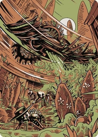 Image for Contagion Engine Art Card (50) (Art Series: Outlaws of Thunder Junction) - Magic: The Gathering
