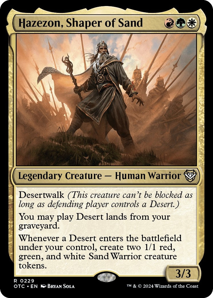 Image for Hazezon, Shaper of Sand (229) (Commander: Outlaws of Thunder Junction) - Magic: The Gathering