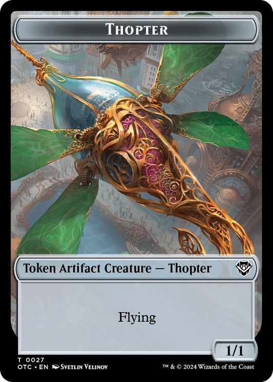Image for Thopter // Manifest Double-Sided Token (27 // 28) (Commander: Outlaws of Thunder Junction) - Magic: The Gathering
