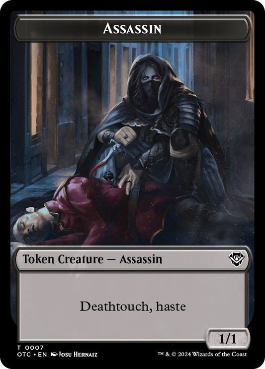 Image for Assassin // Food Double-Sided Token (7 // 25) (Commander: Outlaws of Thunder Junction) - Magic: The Gathering