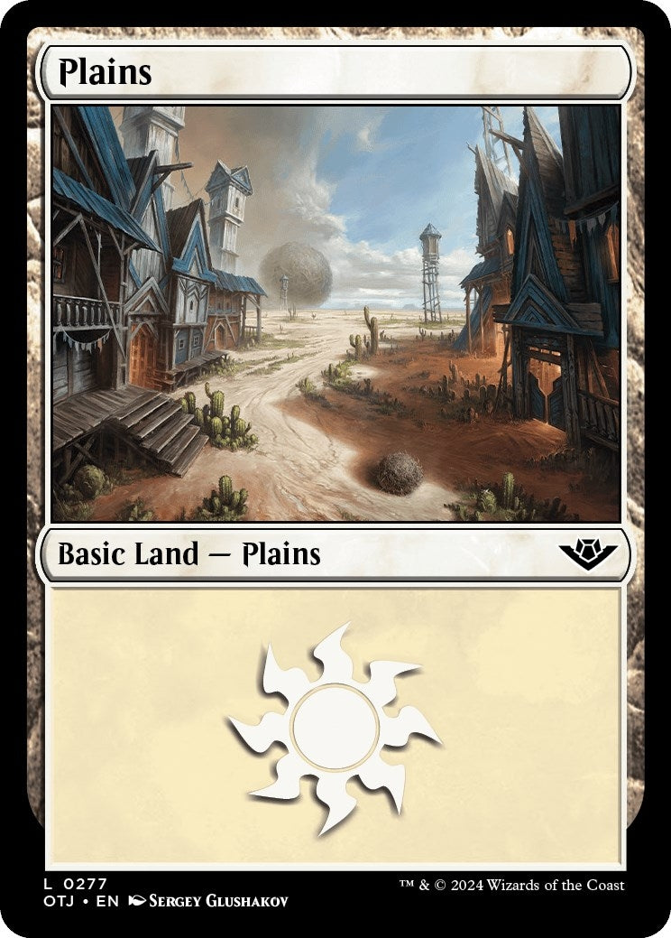 Image for Plains (0277) (277) (Outlaws of Thunder Junction) - Magic: The Gathering
