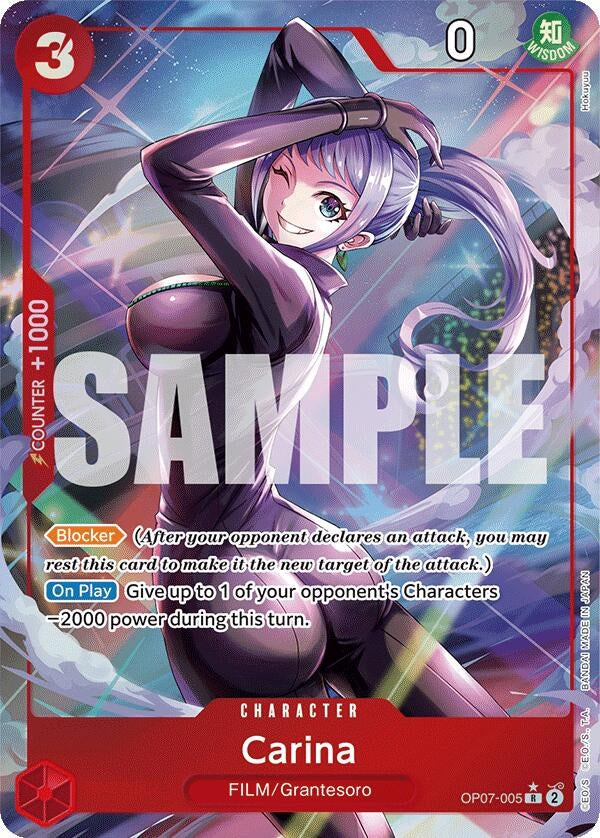 Image for Carina (Parallel) (OP07-005) (500 Years in the Future) - One Piece Card Game