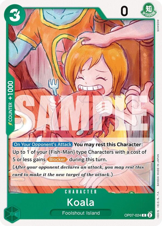 Image for Koala (OP07-024) (500 Years in the Future) - One Piece Card Game