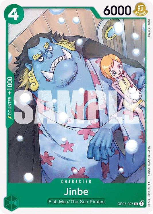 Image for Jinbe (027) (OP07-027) (500 Years in the Future) - One Piece Card Game