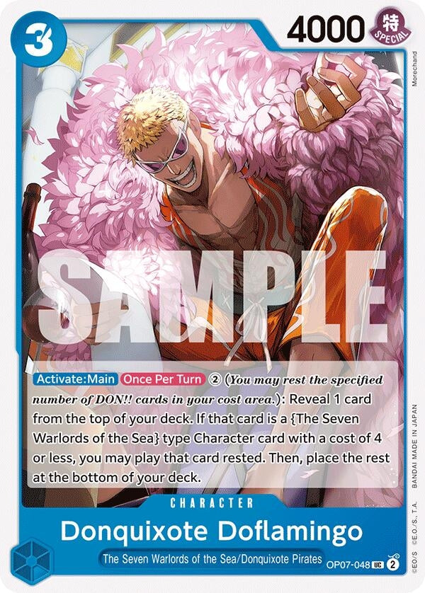 Image for Donquixote Doflamingo (OP07-048) (500 Years in the Future) - One Piece Card Game