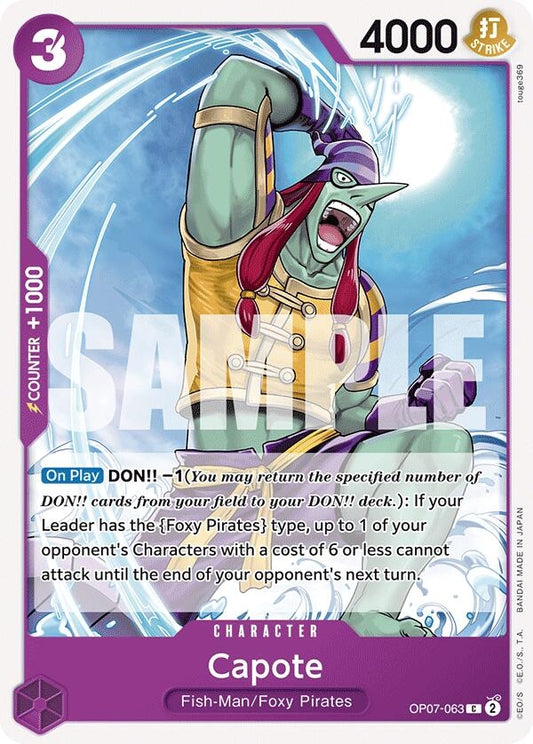 Image for Capote (OP07-063) (500 Years in the Future) - One Piece Card Game