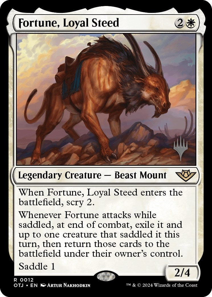 Image for Fortune, Loyal Steed (12) (Promo Pack: Outlaws of Thunder Junction) - Magic: The Gathering
