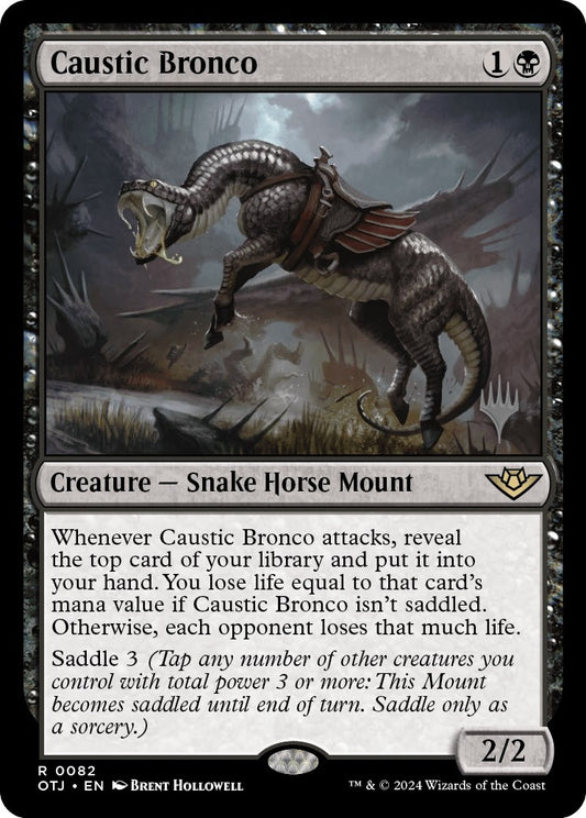 Image for Caustic Bronco (82) (Promo Pack: Outlaws of Thunder Junction) - Magic: The Gathering