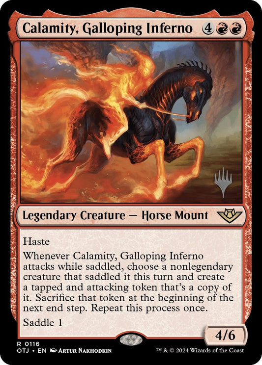Image for Calamity, Galloping Inferno (116) (Promo Pack: Outlaws of Thunder Junction) - Magic: The Gathering