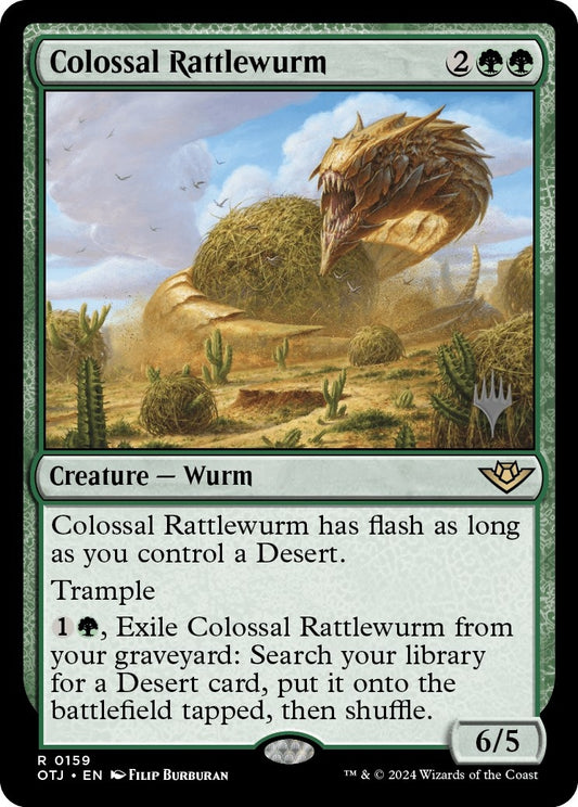Image for Colossal Rattlewurm (159) (Promo Pack: Outlaws of Thunder Junction) - Magic: The Gathering