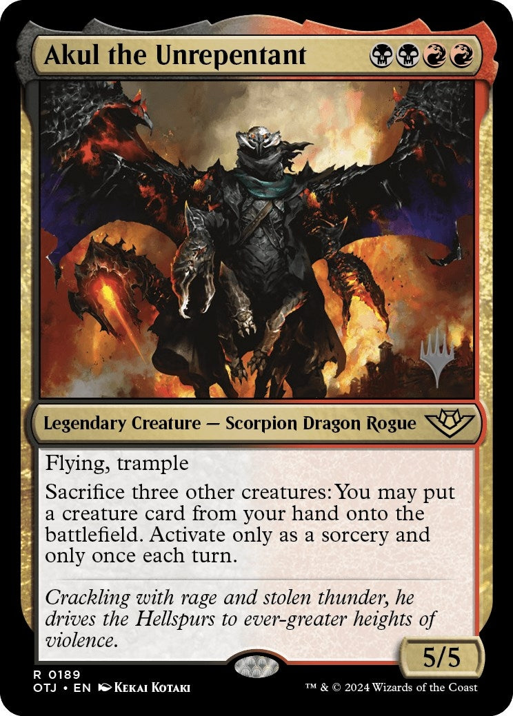 Image for Akul the Unrepentant (189) (Promo Pack: Outlaws of Thunder Junction) - Magic: The Gathering