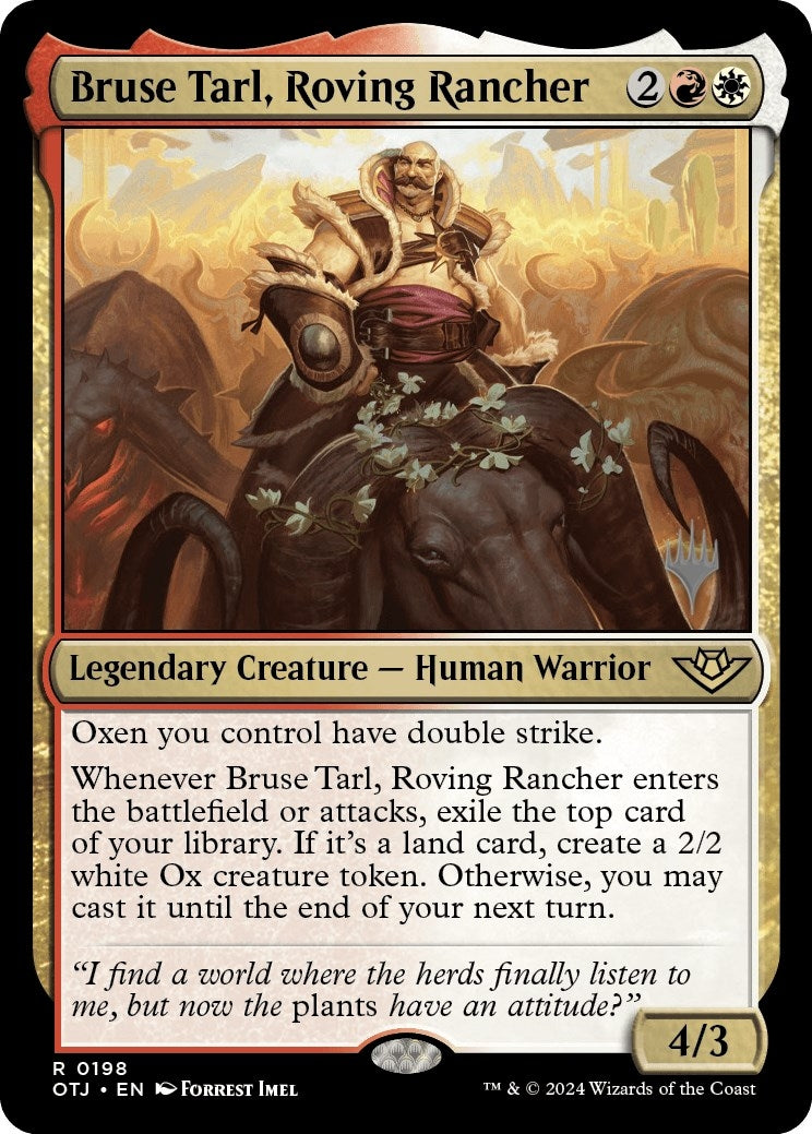 Image for Bruse Tarl, Roving Rancher (198) (Promo Pack: Outlaws of Thunder Junction) - Magic: The Gathering