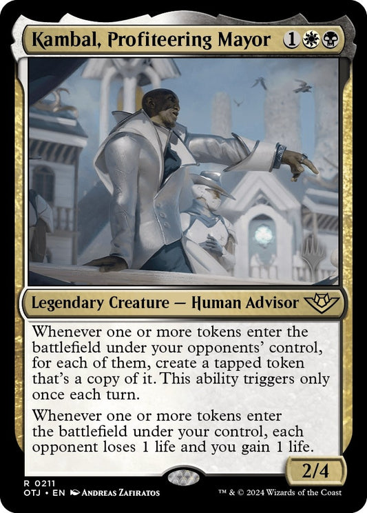 Image for Kambal, Profiteering Mayor (211) (Promo Pack: Outlaws of Thunder Junction) - Magic: The Gathering