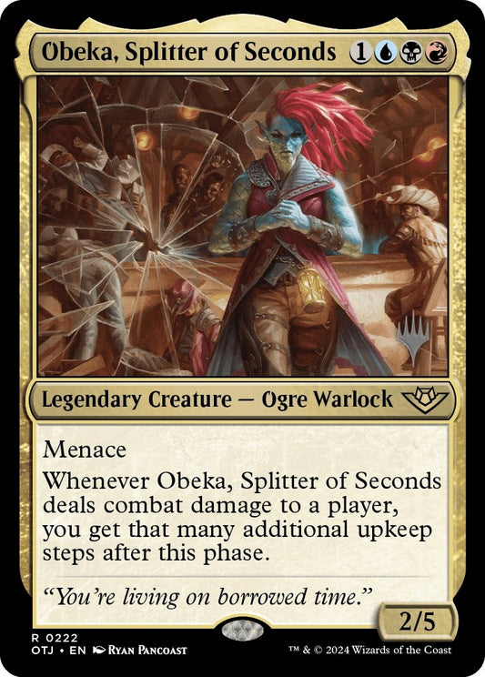 Image for Obeka, Splitter of Seconds (222) (Promo Pack: Outlaws of Thunder Junction) - Magic: The Gathering