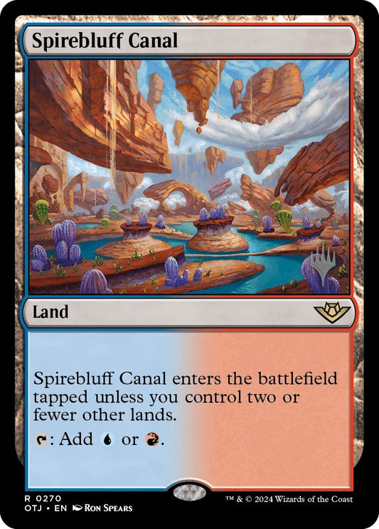 Image for Spirebluff Canal (270) (Promo Pack: Outlaws of Thunder Junction) - Magic: The Gathering