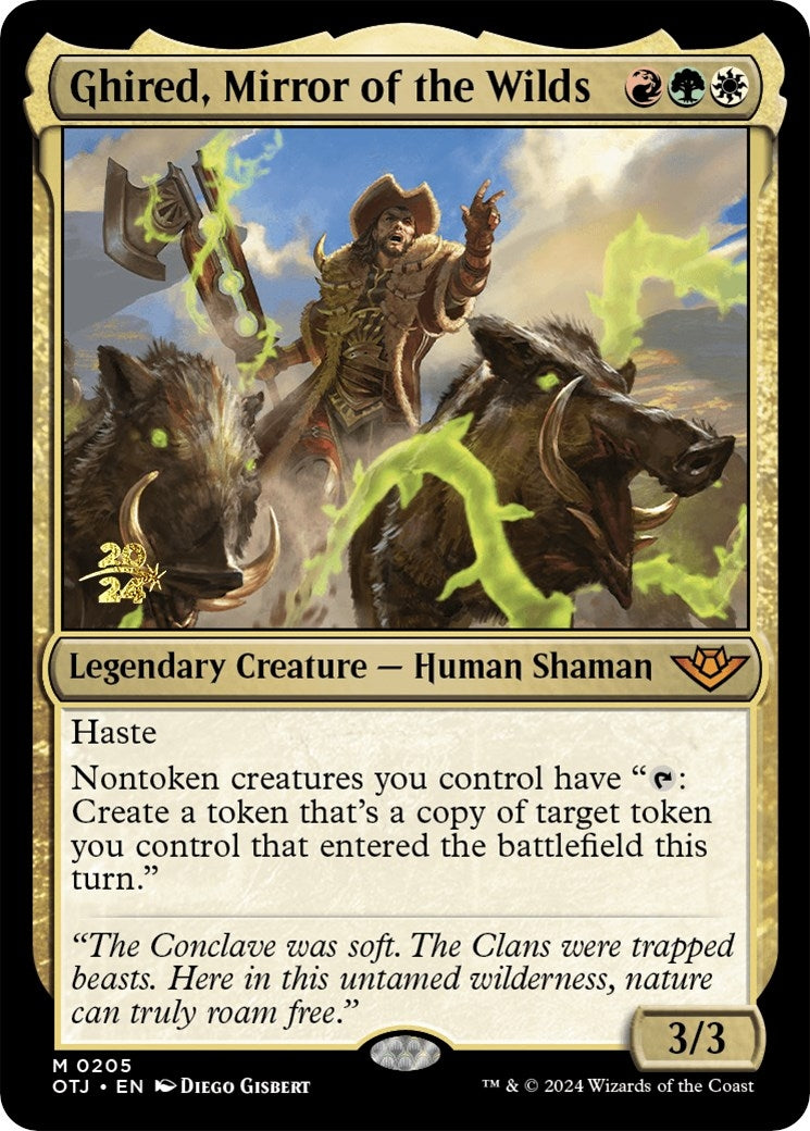 Image for Ghired, Mirror of the Wilds (205) (Prerelease Cards) - Magic: The Gathering