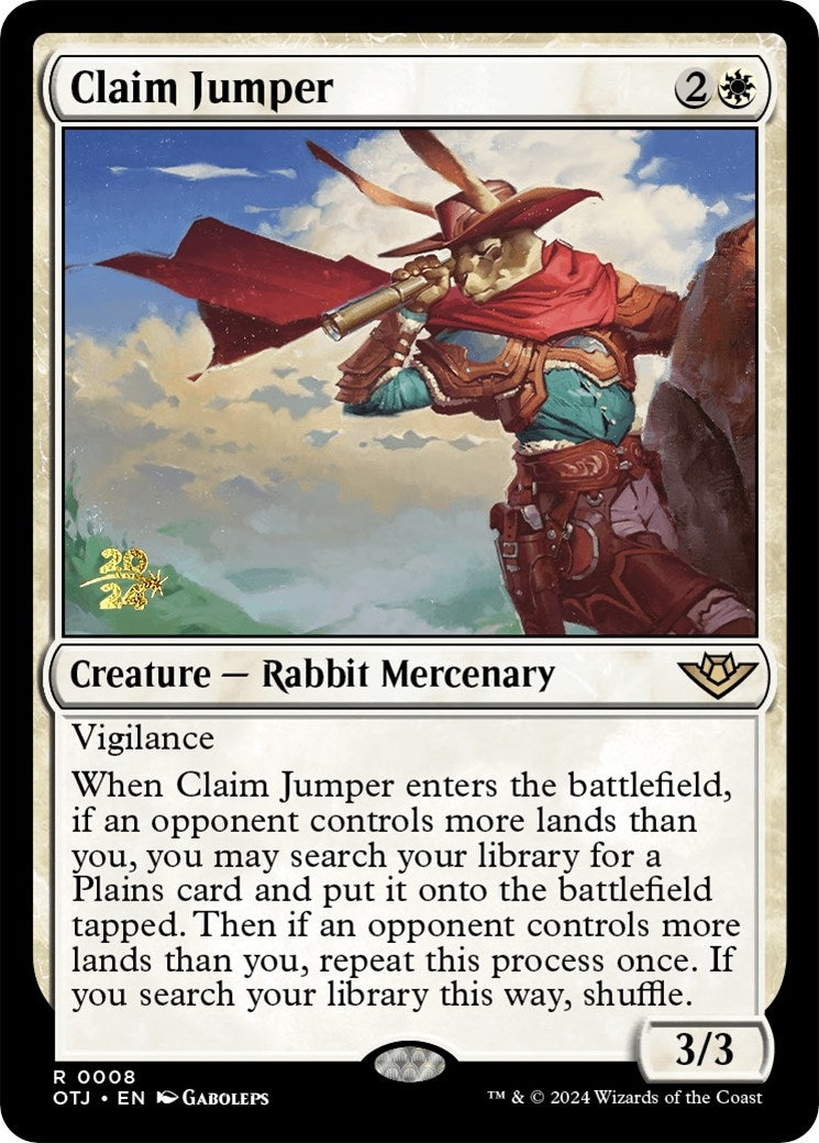 Image for Claim Jumper (8) (Prerelease Cards) - Magic: The Gathering