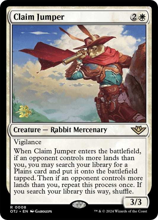 Image for Claim Jumper (8) (Prerelease Cards) - Magic: The Gathering