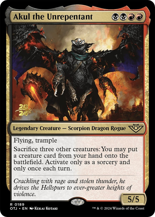 Image for Akul the Unrepentant (189) (Prerelease Cards) - Magic: The Gathering
