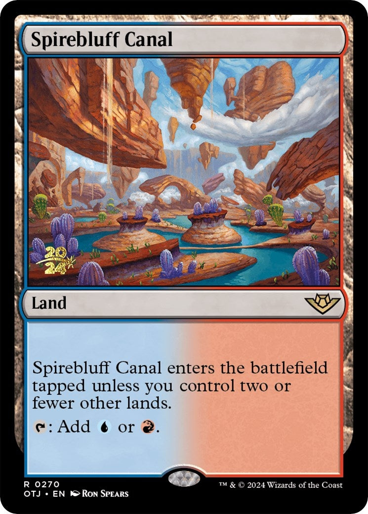 Image for Spirebluff Canal (OTJ) (270) (Prerelease Cards) - Magic: The Gathering