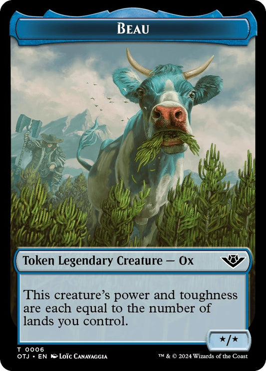 Image for Beau // Plot Double-Sided Token (6 // 20) (Outlaws of Thunder Junction) - Magic: The Gathering