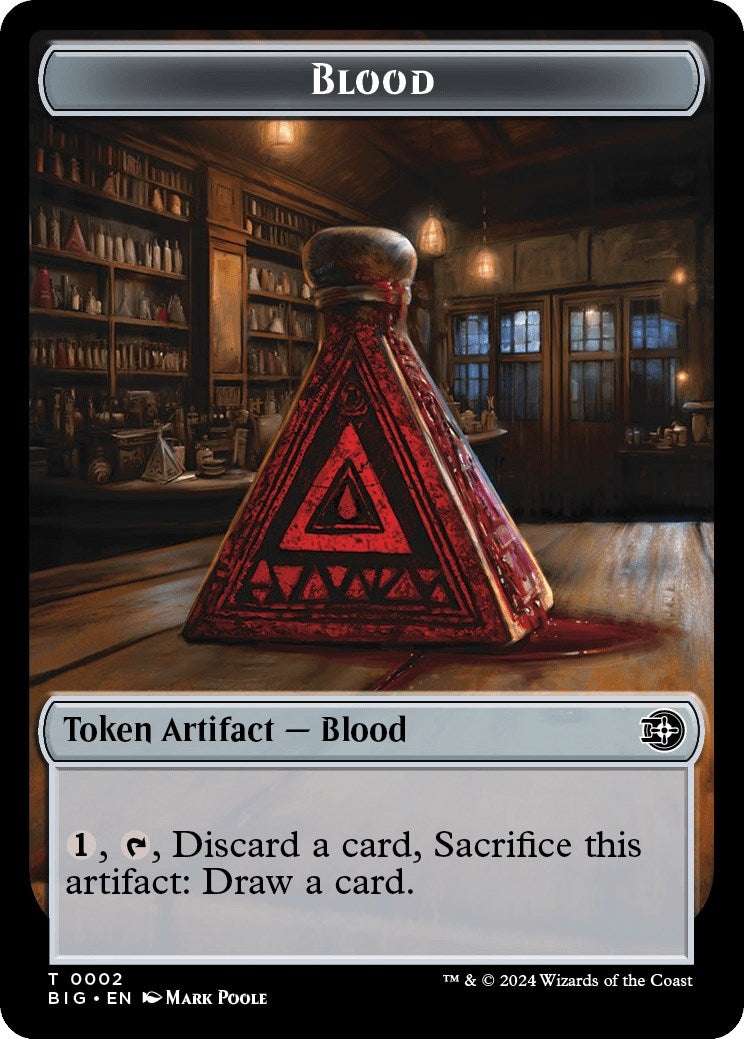 Image for Blood Token (2) (Outlaws of Thunder Junction: The Big Score) - Magic: The Gathering