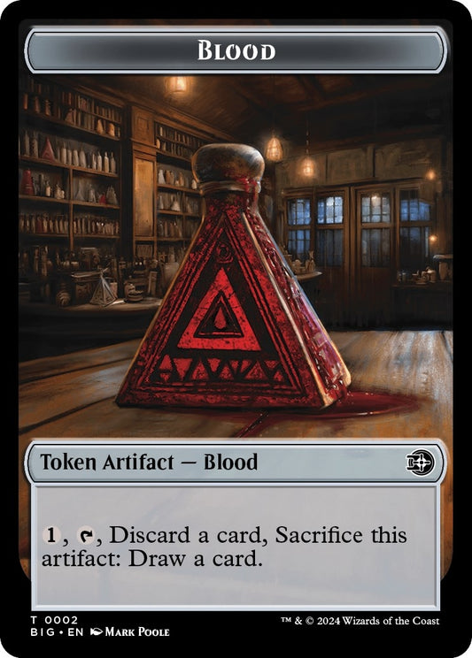 Image for Blood // Plot Double-Sided Token (2 // 20) (Outlaws of Thunder Junction: The Big Score) - Magic: The Gathering