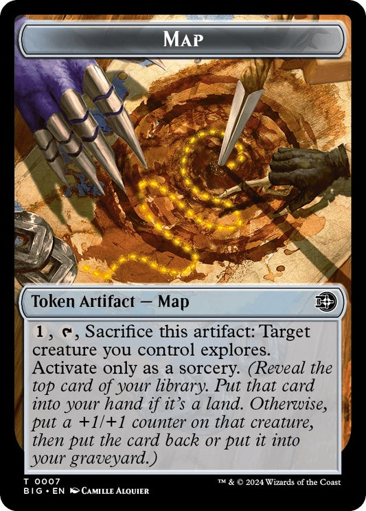 Image for Map Token (7) (Outlaws of Thunder Junction: The Big Score) - Magic: The Gathering