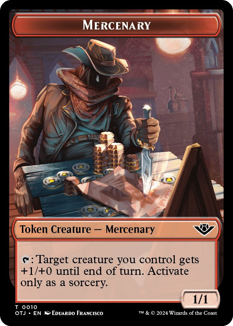 Image for Mercenary // Map Double-Sided Token (10 // 7) (Outlaws of Thunder Junction) - Magic: The Gathering