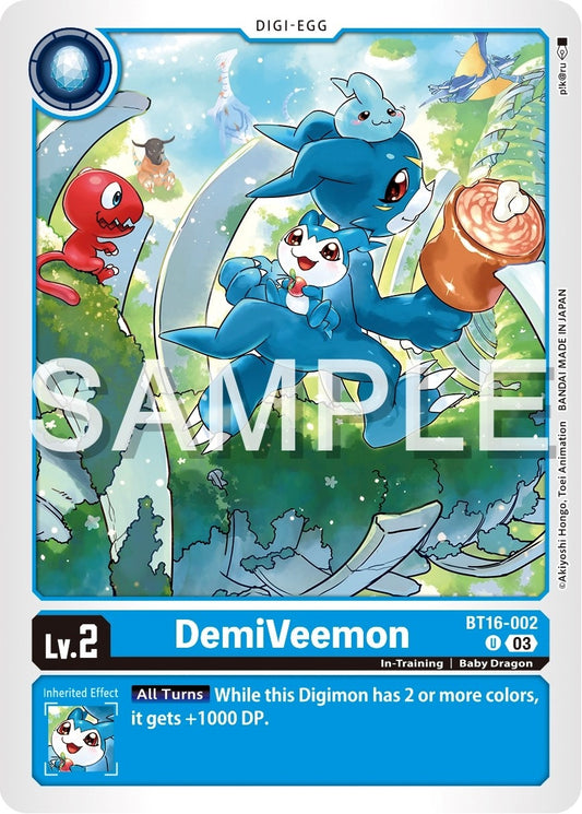 Image for DemiVeemon (BT16-002 U) (Beginning Observer) - Digimon Card Game