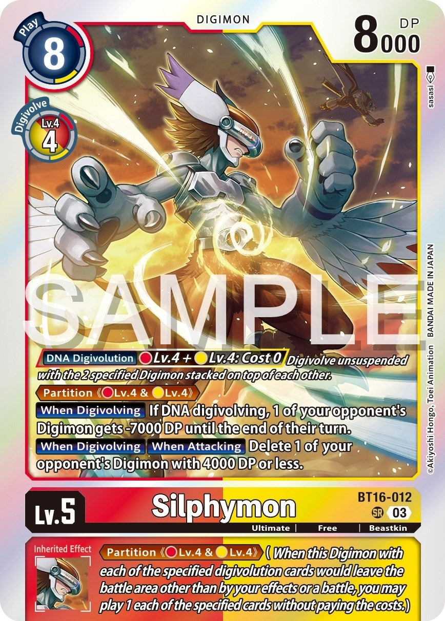 Image for Silphymon (BT16-012 SR) (Beginning Observer) - Digimon Card Game