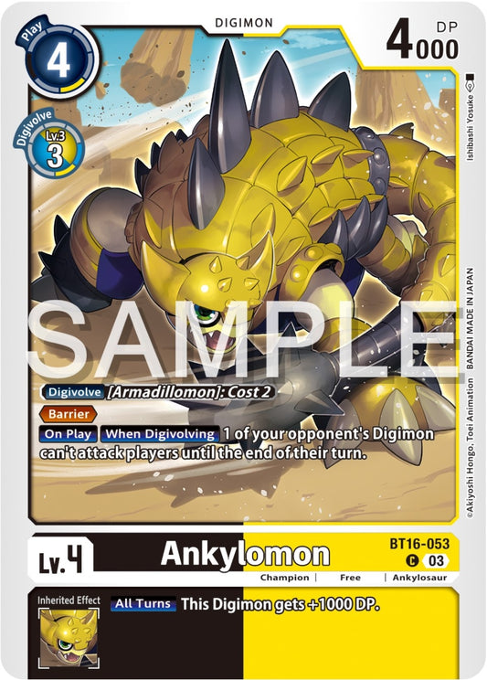 Image for Ankylomon (BT16-053 C) (Beginning Observer) - Digimon Card Game