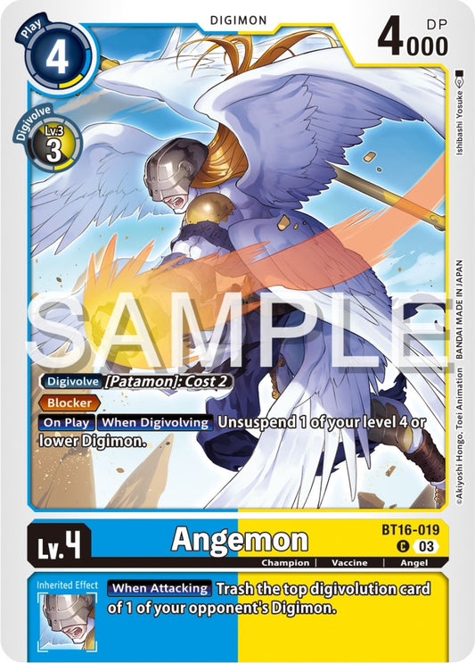 Image for Angemon (BT16-019 C) (Beginning Observer) - Digimon Card Game