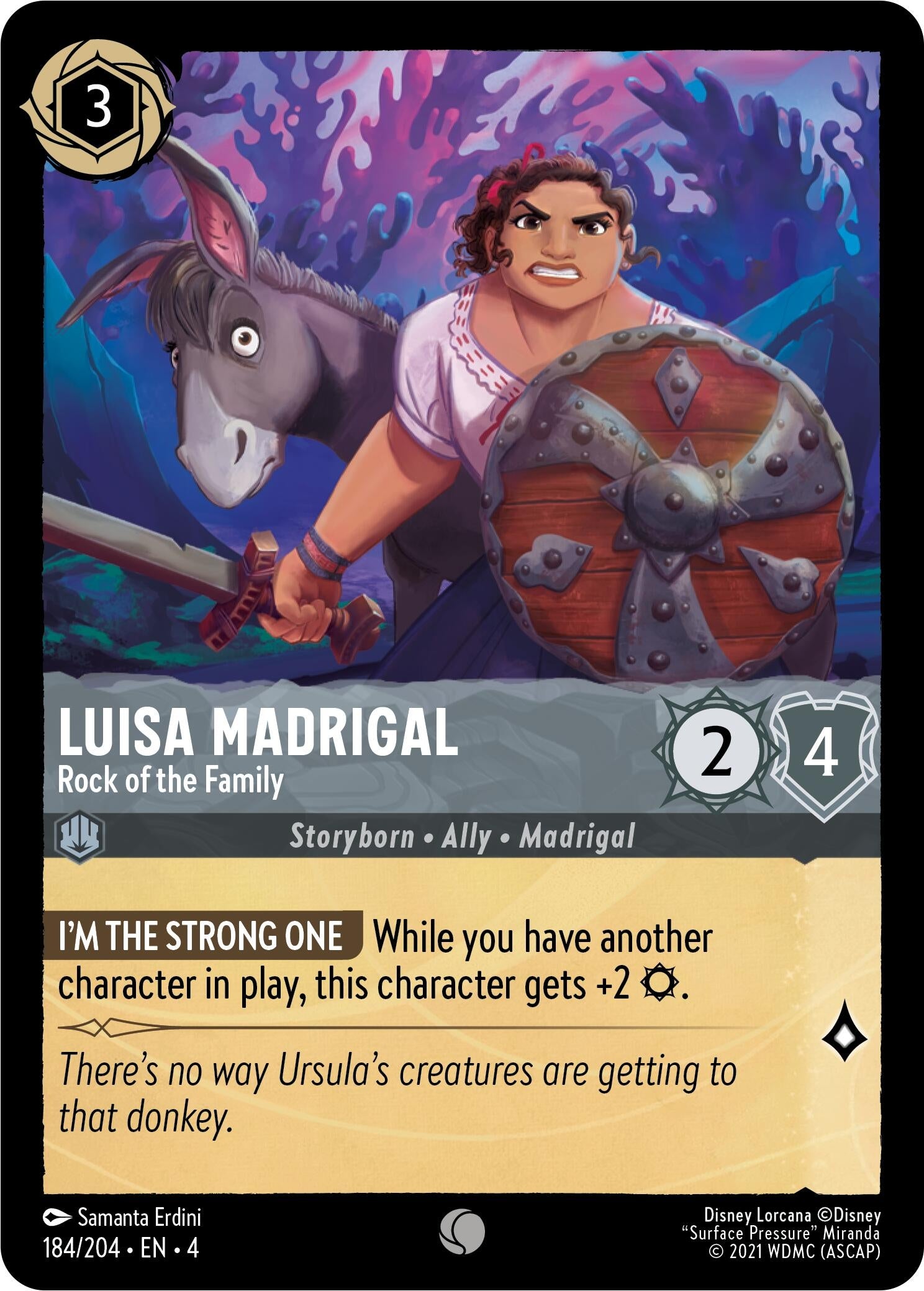 Image for Luisa Madrigal - Rock of the Family (184/204) (Ursula's Return) - Disney Lorcana