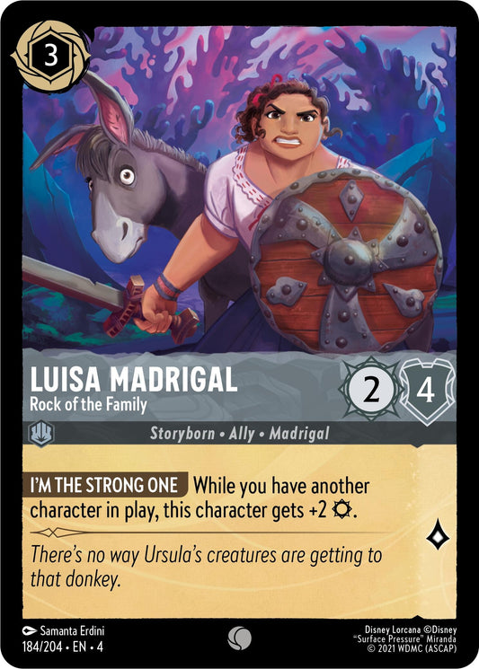 Image for Luisa Madrigal - Rock of the Family (184/204) (Ursula's Return) - Disney Lorcana